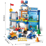 ⁦Large Police Station Building Blocks Set – Rescue Playset with Vehicles (175PCS) مركز الشرطة الكبير القابل للتركيب – مجموعة إنقاذ وشرطة مع سيارات وإكسسوارات⁩ - الصورة ⁦2⁩