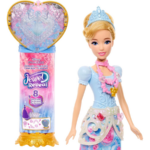 Mattel Disney Princess Jewel Reveal Cinderella Doll & Accessories with 8 Surprises دمية الأميرة سندريلا من ديزني مع صندوق مجوهرات و8 مفاجآت