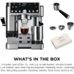 ⁦Ninja Luxe Café Pro Series 4-in-1 Espresso Machine ES701 ماكينة القهوة  4 في 1 – إسبريسو، قهوة مقطرة، كولد برو ورغوة حليب⁩ - الصورة ⁦6⁩