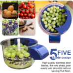 ⁦PAPABA Electric Vegetable & Fruit Peeler – Rechargeable مقشرة الخضروات والفواكه الكهربائية – قابلة للشحن⁩ - الصورة ⁦5⁩