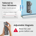 ⁦Tyroler Glider R-3 AFC Magnetic Window Cleaner – Double-Sided Glass Cleaning Tool منظف النوافذ المغناطيسي ثنائي الوجه من تايرولر⁩ - الصورة ⁦3⁩