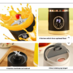 ⁦Portable USB Rechargeable Blender 450ml خلاط عصائر محمول لاسلكي USB سعة 450 مل⁩ - الصورة ⁦2⁩
