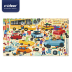 ⁦Mideer 100-Piece Floor Jigsaw Puzzle for Kids – Animals & Vehicles MD3078 ميدير – بازل أرضي للأطفال 100 قطعة – الحيوانات والمركبات⁩ - الصورة ⁦2⁩