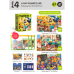 ⁦Mideer 3-in-1 Level Up Puzzle A Day Of Mine – Level 4 MD1644 ميدير – ألغاز ارتقِ بمستوى جديد – المستوى الرابع: يومي⁩ - الصورة ⁦2⁩