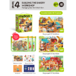 ⁦Mideer 3-in-1 Level Up Puzzle – Clanging Construction Site – Level 4 MD1620 ميدير – ألغاز ارتقِ بمستوى جديد – المستوى الرابع: موقع البناء الصاخب⁩ - الصورة ⁦2⁩