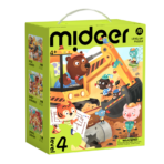 Mideer 3-in-1 Level Up Puzzle – Clanging Construction Site – Level 4 MD1620 ميدير – ألغاز ارتقِ بمستوى جديد – المستوى الرابع: موقع البناء الصاخب