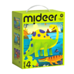 Mideer 3-in-1 Level Up Puzzle – World of Dinosaurs MD1643 ميدير – ألغاز ارتقِ بمستوى جديد – عالم الديناصورات