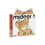 Mideer Artistic Teddy Bear Shaped Puzzle – 246 Pieces MD1729 ميدير – بازل فني على شكل دب