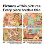 ⁦Mideer Artistic Teddy Bear Shaped Puzzle – 246 Pieces MD1729 ميدير – بازل فني على شكل دب⁩ - الصورة ⁦3⁩