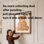 ⁦Mideer Artistic Teddy Bear Shaped Puzzle – 246 Pieces MD1729 ميدير – بازل فني على شكل دب⁩ - الصورة ⁦4⁩