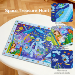 ⁦Mideer Build & Seek Puzzle – Space Treasure Hunt – 42 Pieces MD2398 ميدير – بازل ابنِ واكتشف: البحث عن كنز الفضاء – 42 قطعة⁩ - الصورة ⁦3⁩