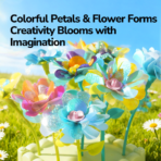 ⁦Mideer Click & Bloom Florist – 177 Pieces MD2411 ميدير – مجموعة تنسيق الزهور⁩ - الصورة ⁦7⁩