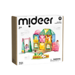 Mideer Colorful Magnetic Tiles – Family Time – 32 Pieces MD1640 ميدير – بلاطات مغناطيسية ملونة – وقت العائلة – 32 قطعة