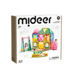 Mideer Colorful Magnetic Tiles – Family Time – 32 Pieces MD1640 ميدير – بلاطات مغناطيسية ملونة – وقت العائلة – 32 قطعة