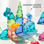 ⁦Mideer Colorful Magnetic Tiles – Wonderful Forest – 40 Pieces CT6399 ميدير – بلاطات مغناطيسية ملونة – الغابة الساحرة – 40 قطعة⁩ - الصورة ⁦6⁩
