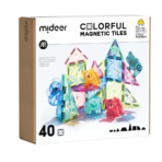 Mideer Colorful Magnetic Tiles – Wonderful Forest – 40 Pieces CT6399 ميدير – بلاطات مغناطيسية ملونة – الغابة الساحرة – 40 قطعة