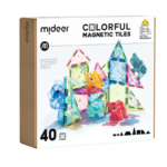 Mideer Colorful Magnetic Tiles – Wonderful Forest – 40 Pieces CT6399 ميدير – بلاطات مغناطيسية ملونة – الغابة الساحرة – 40 قطعة