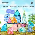 ⁦Mideer Colorful Magnetic Tiles – Wonderful Forest – 40 Pieces CT6399 ميدير – بلاطات مغناطيسية ملونة – الغابة الساحرة – 40 قطعة⁩ - الصورة ⁦2⁩