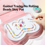 ⁦Mideer Creative Bead Jewelry Box – DIY Bracelet & Necklace Kit MD1708 ميدير – صندوق صناعة الإكسسوارات بالخرز⁩ - الصورة ⁦4⁩
