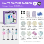 ⁦Mideer DIY Luxe Fashion Atelier Craft Kit – Multicolor MD4321 ميدير – مشغل الأزياء الفاخر DIY لتصميم الملابس⁩ - الصورة ⁦2⁩