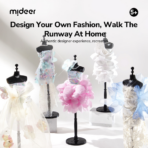⁦Mideer DIY Luxe Fashion Atelier Craft Kit – Multicolor MD4321 ميدير – مشغل الأزياء الفاخر DIY لتصميم الملابس⁩ - الصورة ⁦3⁩
