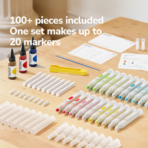 ⁦Mideer DIY Marker-Making Science Lab – 20 Custom Markers MD1710 ميدير – مختبر صناعة أقلام التلوين بنفسك – 20 قلم⁩ - الصورة ⁦5⁩
