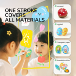⁦Mideer Dual-Tip Straight Liquid Acrylic Markers – 24 Colors MD2335 ميدير – أقلام أكريليك سائلة ثنائية الرأس – 24 لون⁩ - الصورة ⁦4⁩