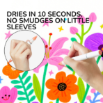 ⁦Mideer Dual-Tip Straight Liquid Acrylic Markers – 24 Colors MD2335 ميدير – أقلام أكريليك سائلة ثنائية الرأس – 24 لون⁩ - الصورة ⁦6⁩