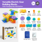 ⁦Mideer Electrogear Block Set – 64 Pieces MD1676 ميدير – مجموعة مكعبات Electrogear التعليمية⁩ - الصورة ⁦2⁩