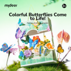 ⁦Mideer Fantasy Butterfly Garden Dyeing Kit – 70+ Pieces MD1704 ميدير – مجموعة تلوين حديقة الفراشات الخيالية – 70+ قطعة⁩ - الصورة ⁦3⁩