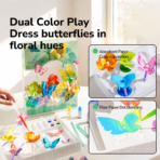 ⁦Mideer Fantasy Butterfly Garden Dyeing Kit – 70+ Pieces MD1704 ميدير – مجموعة تلوين حديقة الفراشات الخيالية – 70+ قطعة⁩ - الصورة ⁦5⁩