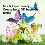 ⁦Mideer Fantasy Butterfly Garden Dyeing Kit – 70+ Pieces MD1704 ميدير – مجموعة تلوين حديقة الفراشات الخيالية – 70+ قطعة⁩ - الصورة ⁦7⁩