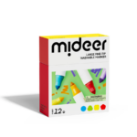 Mideer Large Fine-Tip Washable Markers – 12 Colors MD1549 ميدير – أقلام تلوين قابلة للغسل برأس رفيع – 12 لون