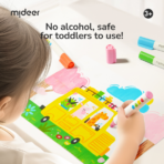 ⁦Mideer Large Fine-Tip Washable Markers – 12 Colors MD1549 ميدير – أقلام تلوين قابلة للغسل برأس رفيع – 12 لون⁩ - الصورة ⁦3⁩