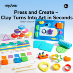 ⁦Mideer Milo Dough Play Set – 24 Pieces, 8 Colors MD2366 ميدير – مجموعة معجون اللعب ميلو – 24 قطعة، 8 ألوان⁩ - الصورة ⁦3⁩