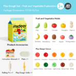 ⁦Mideer Modeling Clay Set – Fruits & Vegetables MD2365 ميدير – مجموعة معجون اللعب الفواكه والخضروات⁩ - الصورة ⁦2⁩