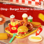 ⁦Mideer Play Burger Combo – Pretend Fast Food Set MD1695 ميدير – مجموعة مطعم البرغر للعب التخيلي⁩ - الصورة ⁦6⁩