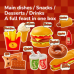 ⁦Mideer Play Burger Combo – Pretend Fast Food Set MD1695 ميدير – مجموعة مطعم البرغر للعب التخيلي⁩ - الصورة ⁦5⁩