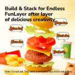 ⁦Mideer Play Burger Combo – Pretend Fast Food Set MD1695 ميدير – مجموعة مطعم البرغر للعب التخيلي⁩ - الصورة ⁦4⁩