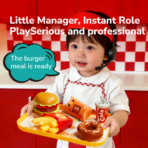 ⁦Mideer Play Burger Combo – Pretend Fast Food Set MD1695 ميدير – مجموعة مطعم البرغر للعب التخيلي⁩ - الصورة ⁦3⁩