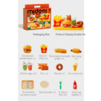 ⁦Mideer Play Burger Combo – Pretend Fast Food Set MD1695 ميدير – مجموعة مطعم البرغر للعب التخيلي⁩ - الصورة ⁦2⁩