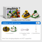 ⁦Mideer Radio-Controlled Crash Cars – 2 Player Racing Game MD2406 ميدير – سيارات التصادم بالتحكم عن بُعد – لعبة سباق لشخصين⁩ - الصورة ⁦2⁩