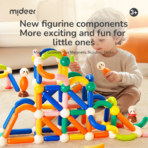⁦Mideer Rainbow Plus Magnetic Building Sticks – 32 Pieces MD1588 ميدير – أعواد البناء المغناطيسية رينبو بلس – 32 قطعة⁩ - الصورة ⁦2⁩
