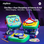 ⁦Mideer STEM Gears & Lights Set – Color Mixing & Symmetry MD1662 ميدير – مجموعة تروس وأضواء مزج الألوان والتناسق⁩ - الصورة ⁦6⁩