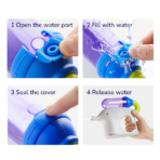 ⁦Mideer Squirt Elephant Water Gun – Blue / Red MD1440 / MD1441 ميدير – مسدس الماء الفيل المرشوش – أزرق / أحمر⁩ - الصورة ⁦4⁩