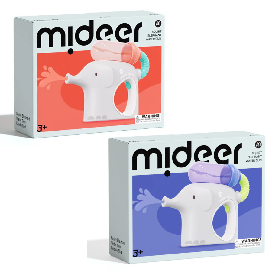 Mideer Squirt Elephant Water Gun – Blue Red MD1440 MD1441 ميدير – مسدس الماء الفيل المرشوش – أزرق أحمر Mideer Squirt Elephant Water Gun – Blue / Red MD1440 / MD1441 ميدير – مسدس الماء الفيل المرشوش – أزرق / أحمر - الصورة 1