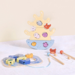 ⁦TOOKY TOY 3-in-1 Fishing Box TJ758 صندوق الصيد الخشبي 3 في 1⁩ - الصورة ⁦2⁩