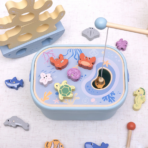 ⁦TOOKY TOY 3-in-1 Fishing Box TJ758 صندوق الصيد الخشبي 3 في 1⁩ - الصورة ⁦3⁩
