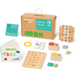 TOOKY TOY 4-in-1 Montessori Alphabet Learning Set – BCTJ688 مجموعة الحروف الأبجدية التعليمية 4 في 1