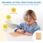 ⁦TOOKY TOY 4-in-1 Montessori Alphabet Learning Set – BCTJ688 مجموعة الحروف الأبجدية التعليمية 4 في 1⁩ - الصورة ⁦3⁩